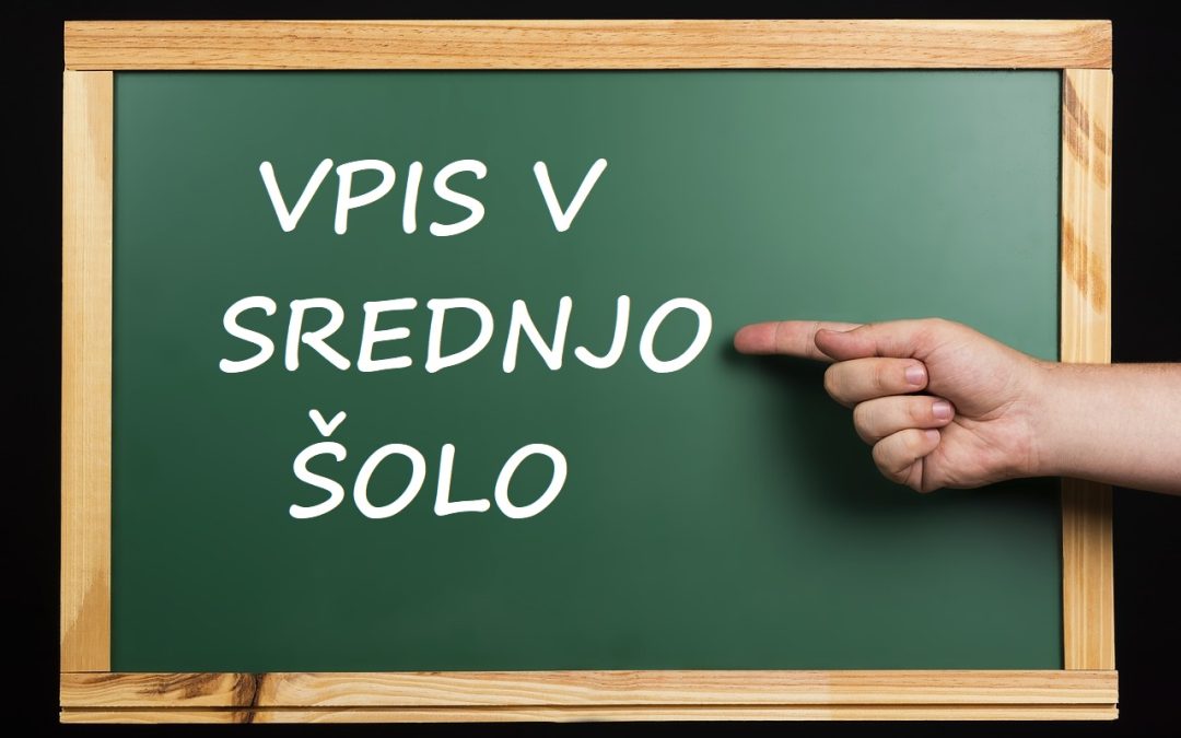 Prijava za vpis v 1. letnik v šolskem letu 2019/2020