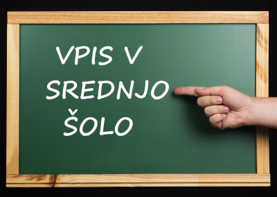 Prijava za vpis v 1. letnik v šolskem letu 2019/2020