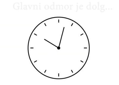 Koliko je dolg glavni odmor?