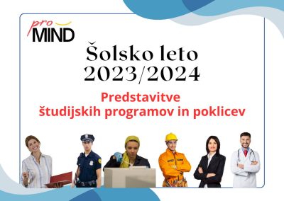 Predstavitev študijskih programov in poklicev